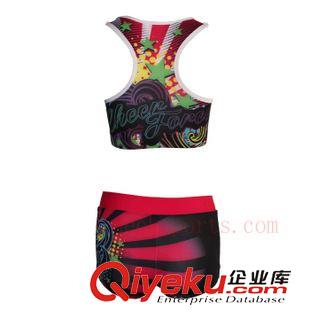 女裝球衣 優(yōu)客批發(fā)印花透氣吸濕排汗運(yùn)動(dòng)背心短褲套裝可加LOGO定制圖案原始圖片2