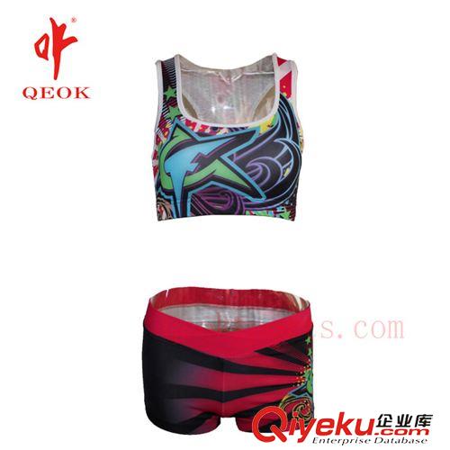 女裝球衣 優(yōu)客批發(fā)印花透氣吸濕排汗運(yùn)動(dòng)背心短褲套裝可加LOGO定制圖案原始圖片3