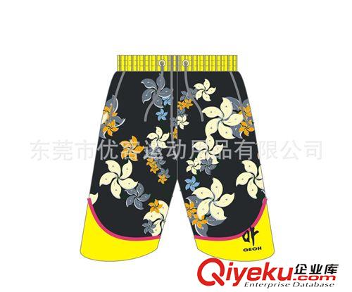 未分類 QEOK品牌藍(lán)球褲男印花運(yùn)動(dòng)短褲 系繩松緊中褲五分褲沙灘褲潮外貿(mào)