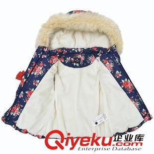 【2014冬季新品】 秋冬款童裝新品韓國兒童羽絨服中長款連帽加厚女童羽絨服批發(fā)