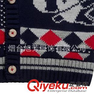 春秋款 現(xiàn)貨批發(fā)2013秋季新款棉質針織提花馬甲 翻領馬甲 一件代發(fā)原始圖片3