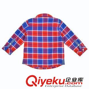 春秋款 2015新款男童格子襯衣/全棉襯衫/寶寶襯衫兒童襯衫批發(fā)原始圖片2