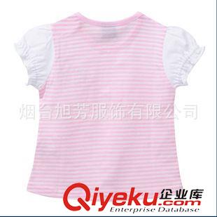 夏款 韓國(guó)夏季童裝aitch pall女寶寶粉白胸前蝴蝶結(jié)算短袖T現(xiàn)貨批發(fā)原始圖片2