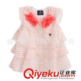 夏款 韓版童裝招代理批發(fā)aitch pall淑女款短袖t恤 公主粉色條紋T恤衫