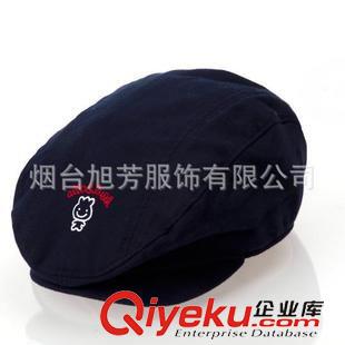 春秋款 春秋藏藍(lán)色可愛(ài)兒童帽子/男寶鴨舌帽/套頭帽現(xiàn)貨批發(fā)原始圖片2