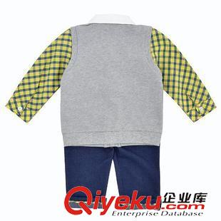 春秋款 現貨春秋款韓版童裝 男童紳士套裝 兒童帥氣可愛假3件套批發代發原始圖片2