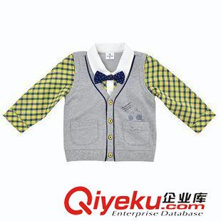 春秋款 現貨春秋款韓版童裝 男童紳士套裝 兒童帥氣可愛假3件套批發代發原始圖片3