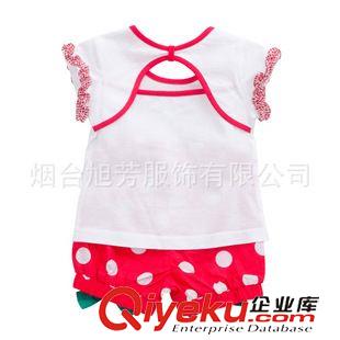 夏款 12夏季新款女寶清爽西瓜系列套裝/純棉 現貨批發原始圖片2