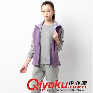 未分類 戶外休閑系列女式抓絨立領開衫馬甲/修身款