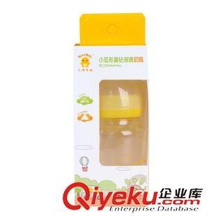 哺喂用品 特賣價小雞卡迪寬口徑圓弧形晶鉆玻璃奶瓶防脹氣奶瓶150ml KD1035原始圖片2