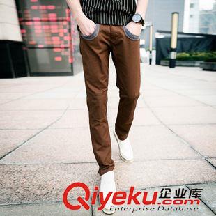 褲類專區(qū) 丹杰仕春夏新款 個(gè)性口袋 韓版潮休閑男士修身小腳褲男長(zhǎng)褲子潮原始圖片2