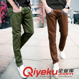 褲類專區(qū) 丹杰仕春夏新款 個(gè)性口袋 韓版潮休閑男士修身小腳褲男長(zhǎng)褲子潮原始圖片3