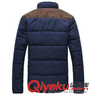 棉衣 2014潮男 撞色拼接 簡約保暖棉衣 加厚男裝休閑棉服冬裝YJ790F88原始圖片2