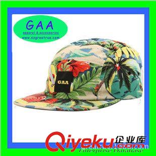 SNAPBACK平舌帽 促銷春夏新款兒童花朵樹木鴨舌帽印花全棉遮陽帽太陽帽潮帽