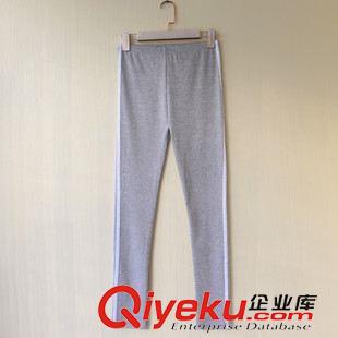 ◆ 長(zhǎng)期有貨款 韓版新款女士打底褲 經(jīng)典百搭修身磨毛豎條九分打底褲子新品 批發(fā)原始圖片2