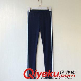 ◆ 長(zhǎng)期有貨款 韓版新款女士打底褲 經(jīng)典百搭修身磨毛豎條九分打底褲子新品 批發(fā)原始圖片3