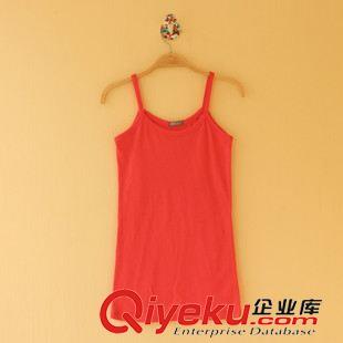 ◆吊帶 背心 開衫 罩衫 外貿(mào)打底u子背純棉女式背心顯瘦修身打底衫 吊帶女 廠家批發(fā)原始圖片2