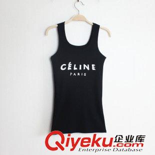 ◆吊帶 背心 開衫 罩衫 韓版女裝 潮流新品螺紋棉女式背心女 吊帶女T恤衫廠家直銷 跑量款原始圖片3