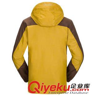 庫伯戶外品牌 男款三合一兩件套沖鋒衣 滑雪服 加厚抓絨 戶外撞色時(shí)尚 56111A