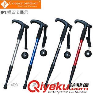 秋冬新品 批發(fā)供應(yīng)阿布達(dá)四節(jié)彎柄登山杖 戶外登山杖 T炳登山杖 14Z05原始圖片2