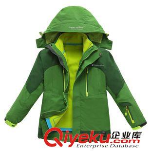 沖鋒衣/滑雪服 兒童款三合一兩件套沖鋒衣 滑雪服 加厚抓絨內(nèi)膽 男女兒童16607C