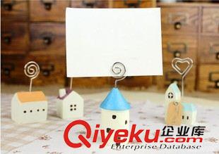 印章印泥●留言?shī)A 地中海創(chuàng)意留言?shī)A 學(xué)生獎(jiǎng)品便簽夾名片夾 可愛(ài)房子桌面夾子批發(fā)原始圖片2