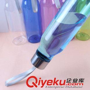 杯子 隨手杯 糖果色隨手水杯 塑料密封防漏水壺 透明便攜學(xué)生杯個(gè)性杯子原始圖片2