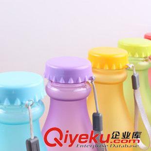 杯子 隨手杯 塑料磨砂密封水壺批發 運動水杯糖果色摔不破汽水瓶 廣告logo杯原始圖片3