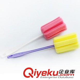 杯子 隨手杯 海綿除垢清潔刷 塑料柄去污杯刷 花瓣型長柄瓶刷清洗海綿 刷批發(fā)原始圖片3