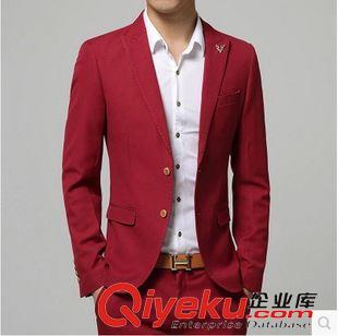 西裝 2015廠家主推韓版爆款小西裝男士修身西服高品質3件套裝 可以單賣原始圖片2