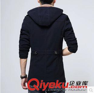 風衣，大衣 主推款爆款跑量款 gd休閑中長款男士連帽 風衣 批發代理原始圖片3