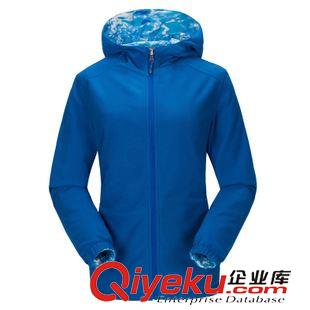 上裝 秋冬女款 單層沖鋒衣 抓絨  兩面穿防風外套 戶外運動服  57107B