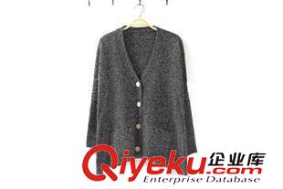 毛衣系列 2015秋新款寬松大碼毛衣外套女文藝范女裝外搭羊毛開衫加厚原始圖片3