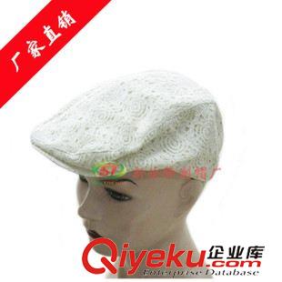 鴨舌帽 制帽廠定做純色淑女鴨舌貝雷帽蕾絲文藝青年帽小清新碎花貝雷帽