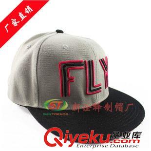 嘻哈帽/平沿帽 男韓國嘻哈帽子 新款字母刺繡FLY平沿棒球帽 定做gf品牌街舞帽