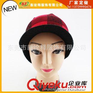 未分類 廠家外貿加工小檐邊英倫風保暖棉針織帽 萌萌護耳包頭帽手套 男女