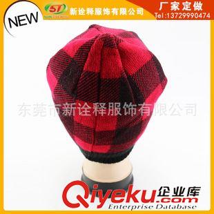 未分類 廠家外貿加工小檐邊英倫風保暖棉針織帽 萌萌護耳包頭帽手套 男女