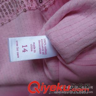 童裝 出口價格優勢 抽象亮片拼袖款 中大童純棉長袖T恤原始圖片2