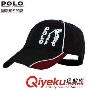 球帽 Polo正品 高爾夫球帽 男士 時尚有頂帽 遮陽帽子 防曬 藍(lán)色原始圖片2