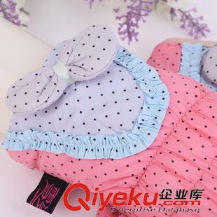 女士專區(qū) 【現貨批發(fā)淑女時尚蝴蝶結花邊高檔羽絨棉波點女士耐磨騎行手套原始圖片2