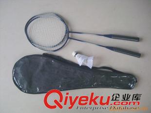 外貿(mào)訂做 供應(yīng)紅色銀白鐵合金羽毛球拍，適合外貿(mào)原始圖片2