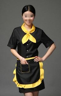 加盟店工作服 定做gd酒店制服 員工制服 服務(wù)員工作服