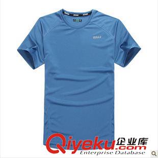 跑步服系列 奧鵲 2015夏新款速干T恤 修身圓領(lǐng)運(yùn)動(dòng)輕薄針孔吸濕排汗短袖 T05