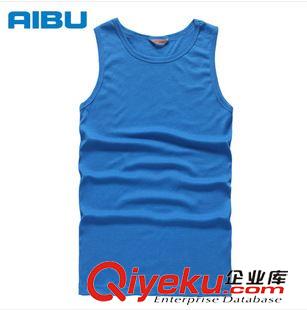 跑步服系列 aoque奧鵲健身男女休閑運(yùn)動棉質(zhì)無袖緊身運(yùn)動速干打底背心T10原始圖片3