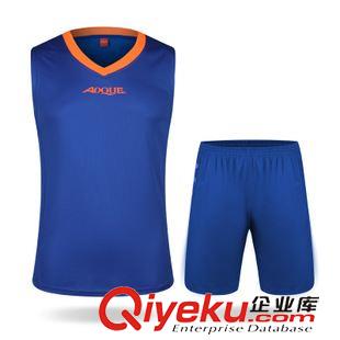 籃球服系列 aoque/奧鵲2015新款男式籃球服籃球比賽訓(xùn)練套裝籃球背心可印字號(hào)原始圖片3