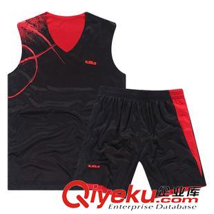 籃球服系列 aoque/奧鵲2015新款男式籃球服籃球比賽訓(xùn)練套裝籃球背心可印字號(hào)