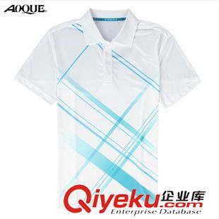 T恤 夏日新品 505 aoque 奧鵲 男運動翻領(lǐng)T恤 網(wǎng)羽服/POLO衫/休閑T恤