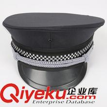 制服、襯衣 廠家批發高級男保安大檐帽職業大干帽治安巡邏物業保安帽警帽批發原始圖片3