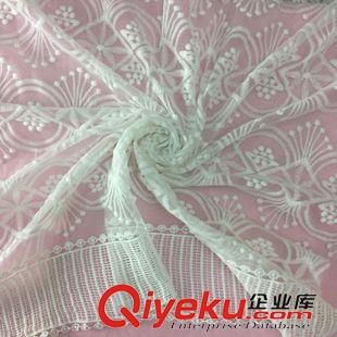 水溶蕾絲 2015夏季新款 漂白水溶牛奶絲 紗布蕾絲混紡 女裝花邊刺繡2F6060