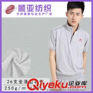 26s全滌衛衣布 廠家直銷 26s衛衣布料供應服裝面料全滌毛圈布 克重250